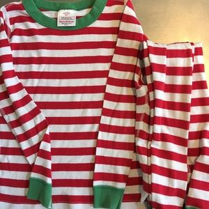 Hanna Anderson Red Christmas Pajamas 120 6-7